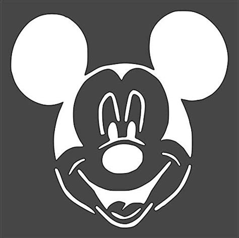 Mickey Mouse Stencil Template Printable Design for Art and Craft