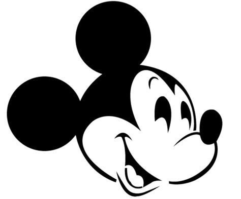 Mickey Mouse Stencil Template Printable Design for Party Decorations