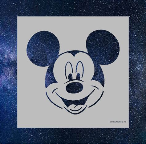 Mickey Mouse Stencil Template Printable Design for Personalized Gifts