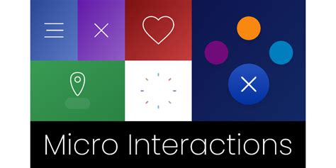 Micro-interactions illustration