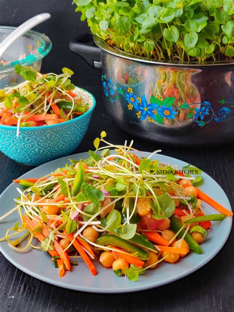 Microgreens salad recipe