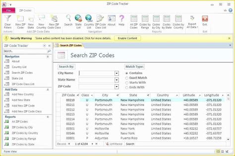 Microsoft Access Membership Database Template Screenshot 5