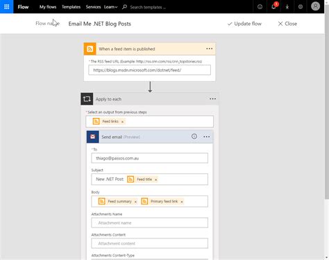 Microsoft Flow for Email Automation