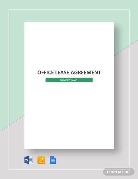 Microsoft Office Rental Agreement Template