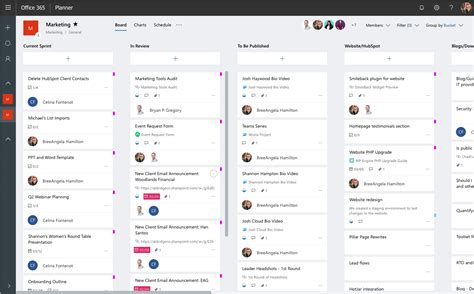 Microsoft Planner Onboarding Template Bucket Management