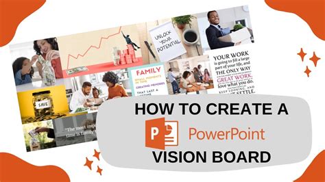 Microsoft PowerPoint vision board