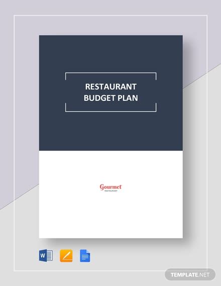 Microsoft restaurant budget template