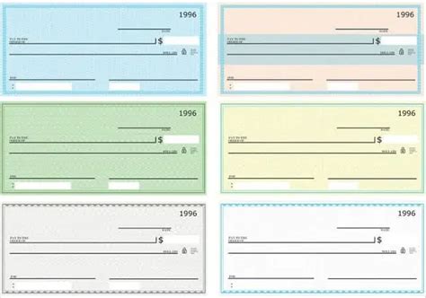 Microsoft Word Blank Check Template