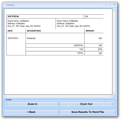 Microsoft Word Payment Template