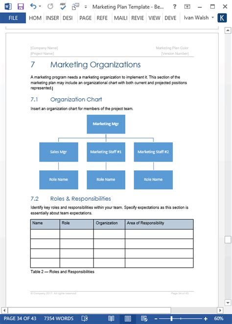 Marketing Plan Template