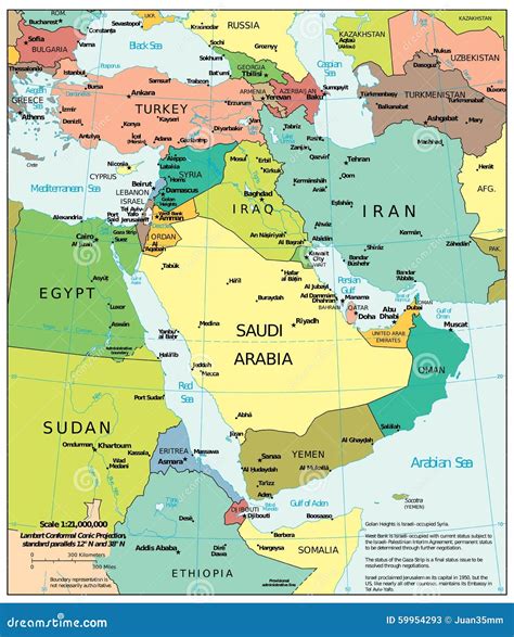 Middle East Region Navy Map