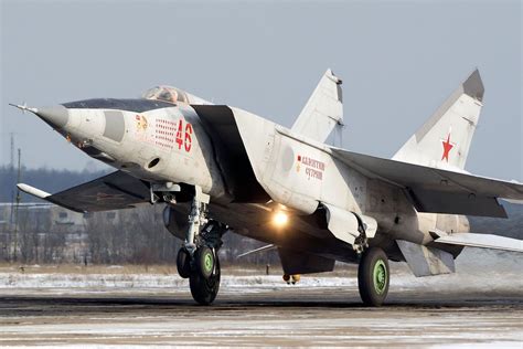 A Mikoyan-Gurevich MiG-25 in flight