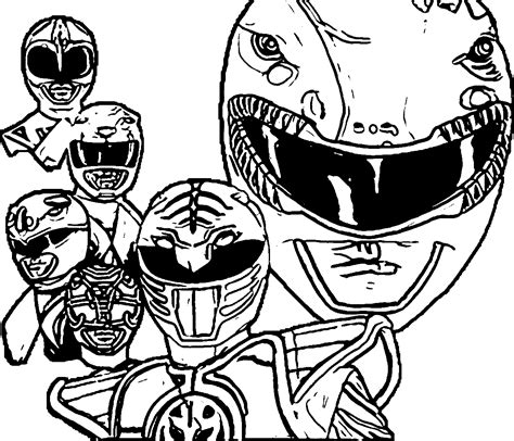 Mighty Morphin Power Rangers coloring pages