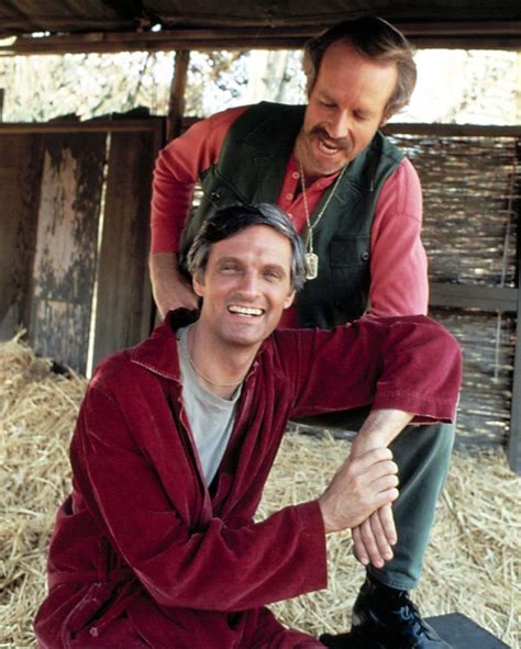 Behind-the-scenes photos of Mike Farrell on the set of M*A*S*H