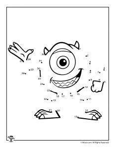 Mike Wazowski Activity Sheets for Girls