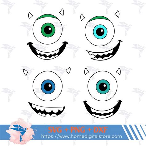 Mike Wazowski Eye Template PNG