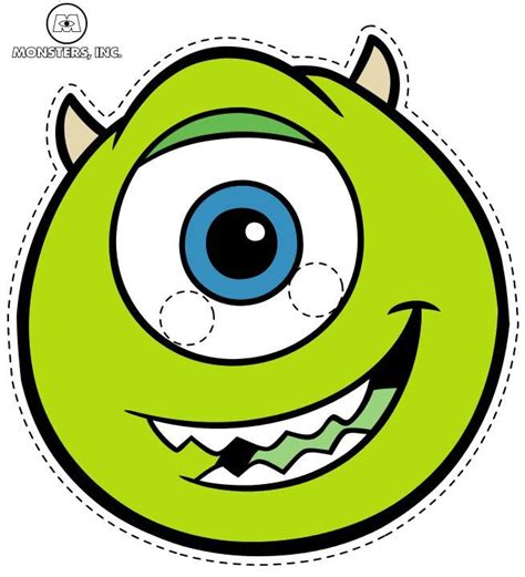 Mike Wazowski Printable Mask