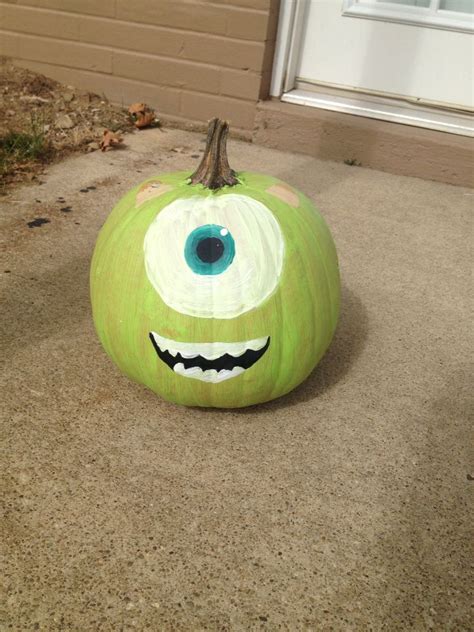 Mike Wazowski Pumpkin Carving Design