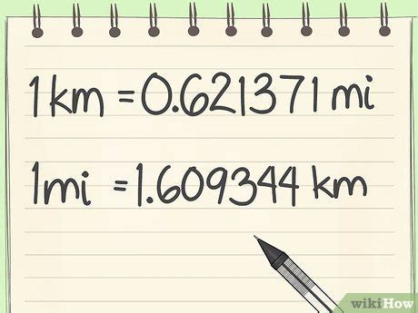 Mile to kilometer conversion