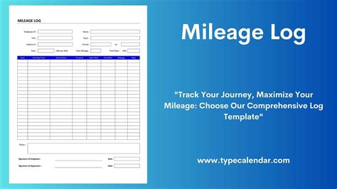 Mileage log template benefits