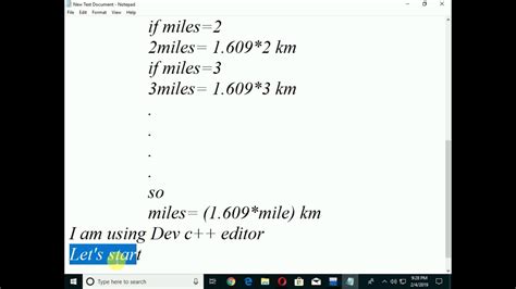 Miles to Kilometers Software