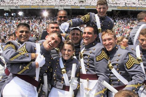 Graduation at a military academy