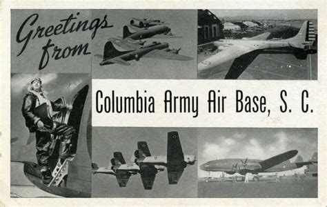 A historical photo of a military air station