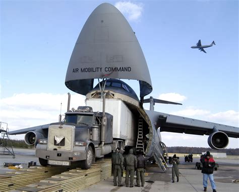 A military aircraft carrying cargo