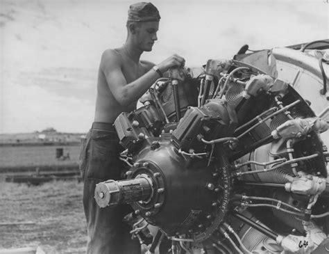 Military Aircraft Mechanic at work