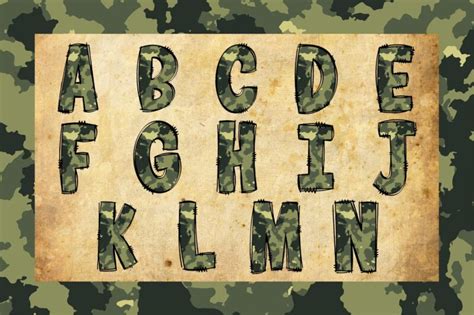 Military Alphabet Graphics