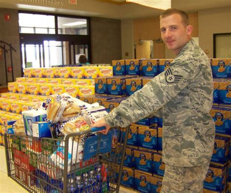 Military base grocery store rewards