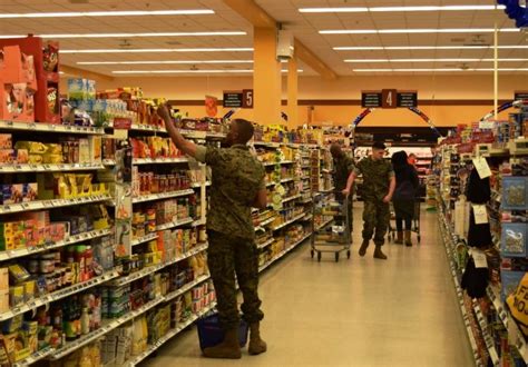 Military base grocery store sale