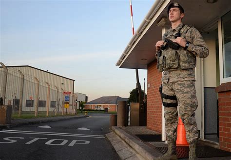 Military personnel during a security exercise