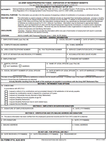 Military Retirement Benefits