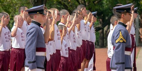 Military Boarding School Cadets in Uniform