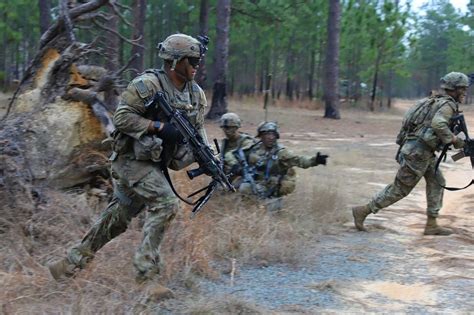 Combat training in the military