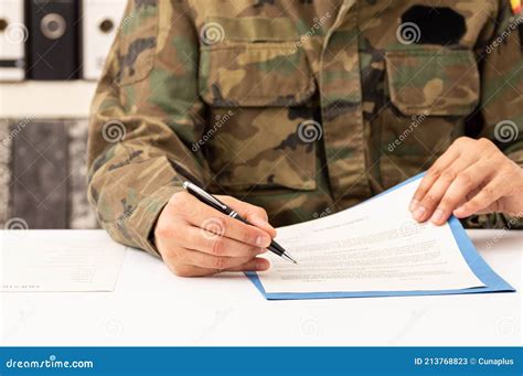 Military Contract Signing