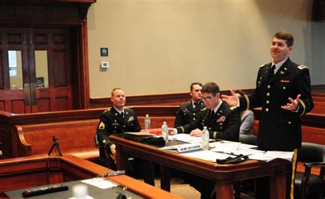 A military court in session