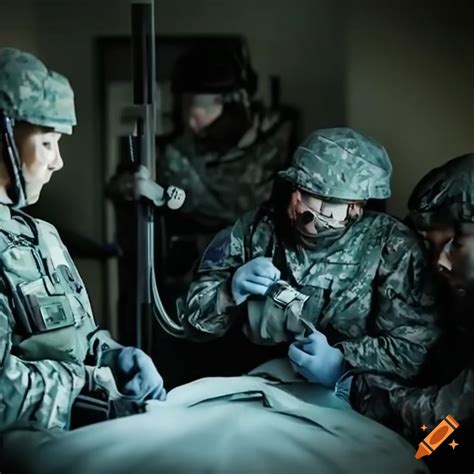 Military Doctors Working Together