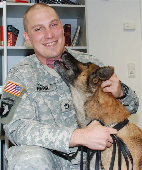 Military dog handler bond