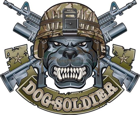 Military Dog Logos Vector