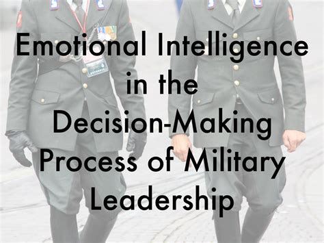 Men developing emotional intelligence in the military