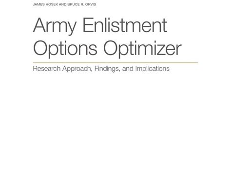 Military Enlistment Options