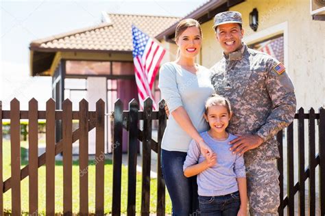 A military family together