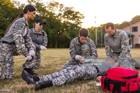 Military first aid training