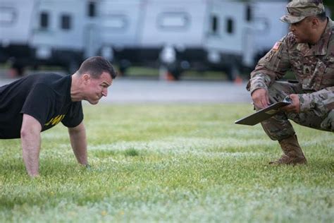 Soldiers participating in fitness training