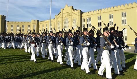 A photo of students in a classroom at a military institute