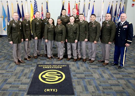 A photo of officers at a military institute