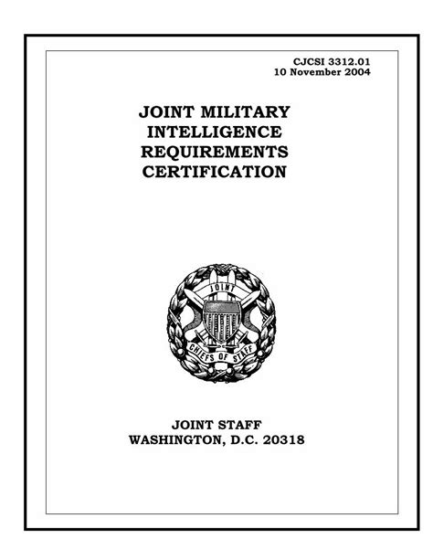 Military Intelligence Requirements