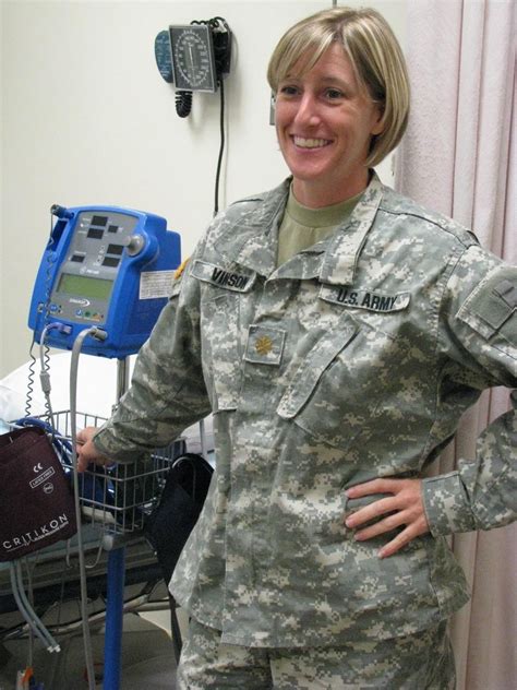 Military nurse in uniform